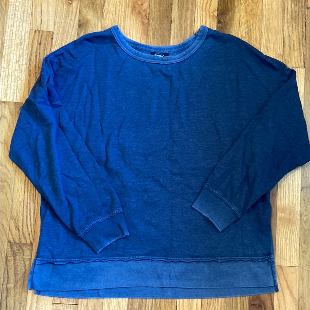 Buffalo David Bitton Blue Boxy Sweatshirt